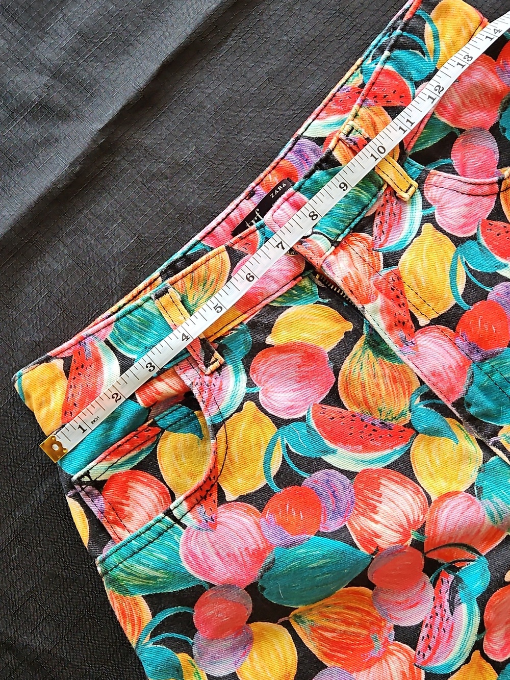 Zara Vibrant Fruit Pattern High Waist Shorts - Picture 8 of 12
